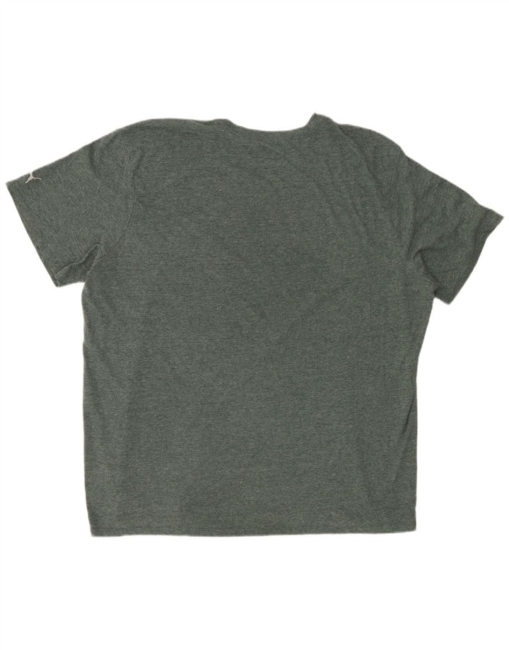 PUMA T-shirt graphique pour homme 3XL Vert moucheté