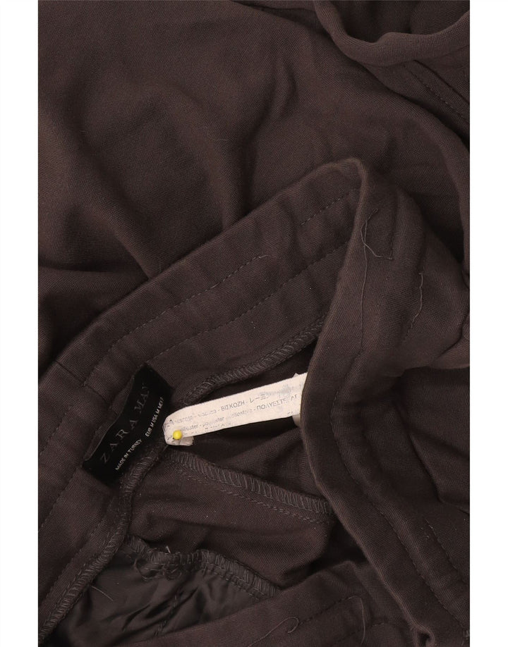 Zara Homme Pantalon De Survêtement Joggers Gris Moyen Viscose