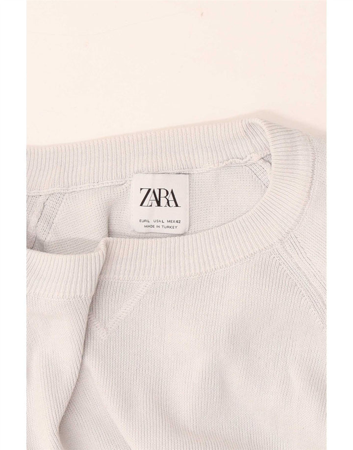 Zara Pull ras du cou pour homme, grand gris
