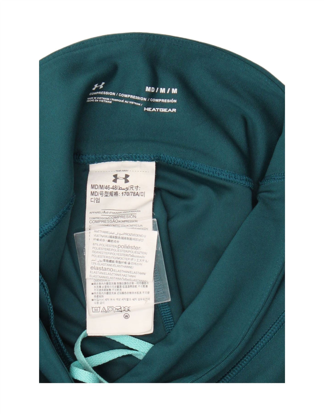 Under Armour Legging Graphique Femme UK 42 Polyester Turquoise Moyen