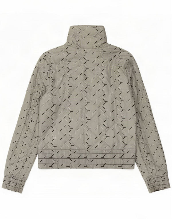 Veste réversible Nike pour femmes UK 8/10 petit nylon géométrique gris