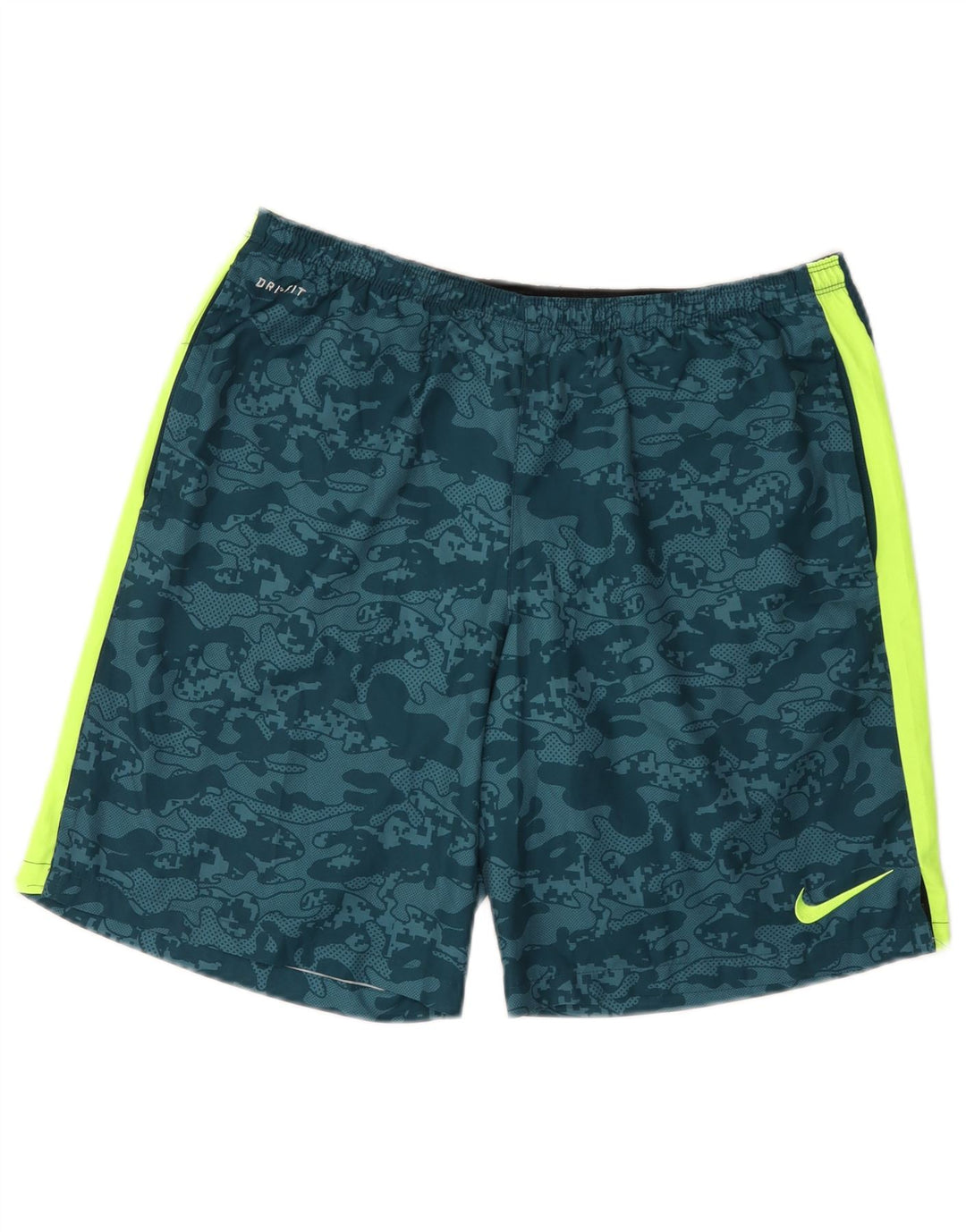 Short de sport Nike Dri Fit pour homme, grand, bleu, camouflage, polyester
