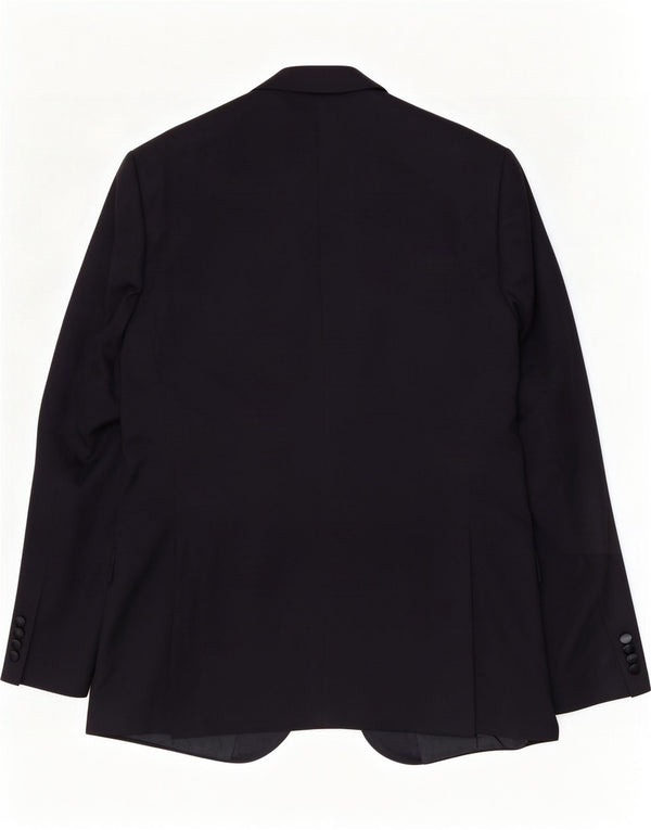 Marks & Spencer Veste blazer longue à 2 boutons pour homme UK 42 XL Bleu marine