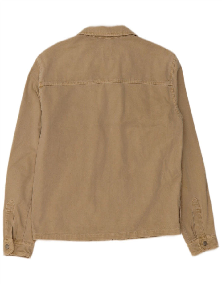 Zara Veste en jean décontractée pour homme UK 38 Coton kaki moyen