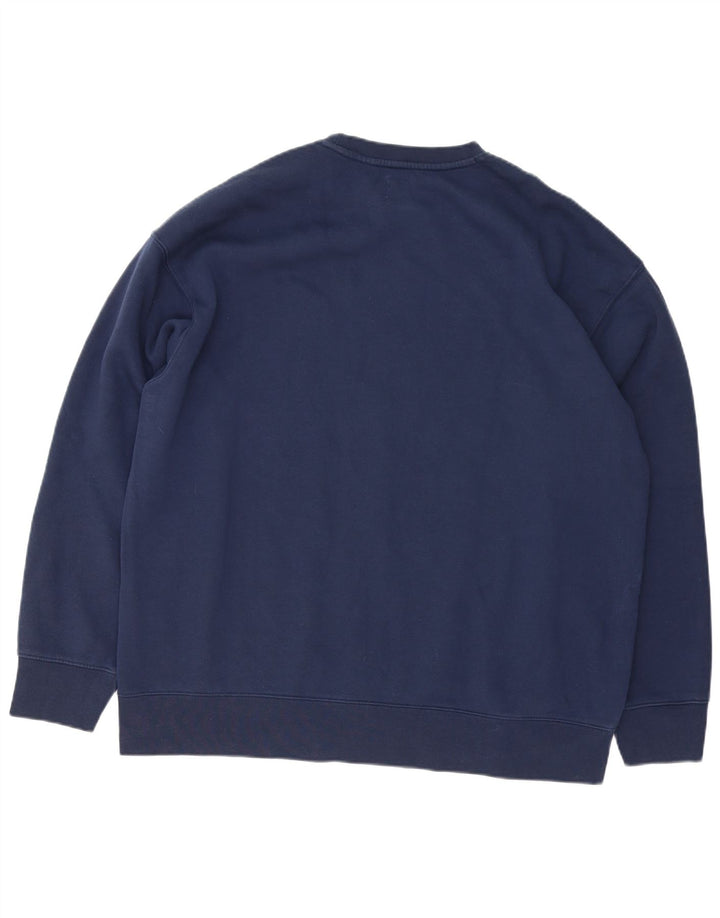 Levi's Casual Graphic Sweatshirt Jumper XL Homme Bleu Marine Coton