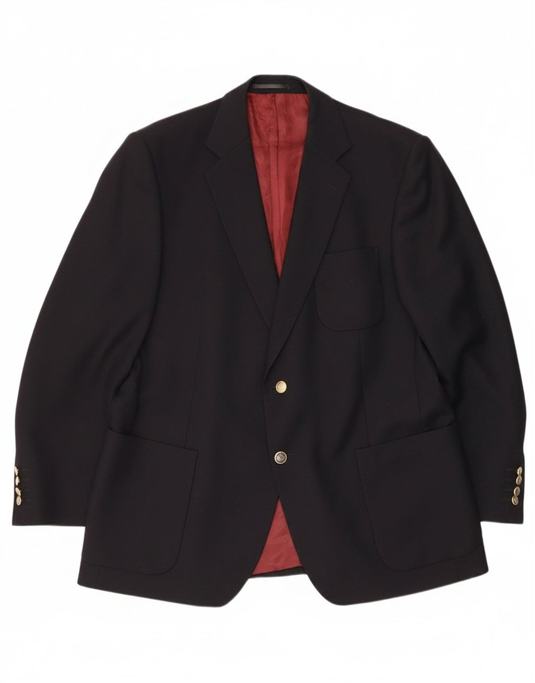 Magee Veste Blazer 2 Boutons pour Homme UK 44 Grande Laine Bleu Marine
