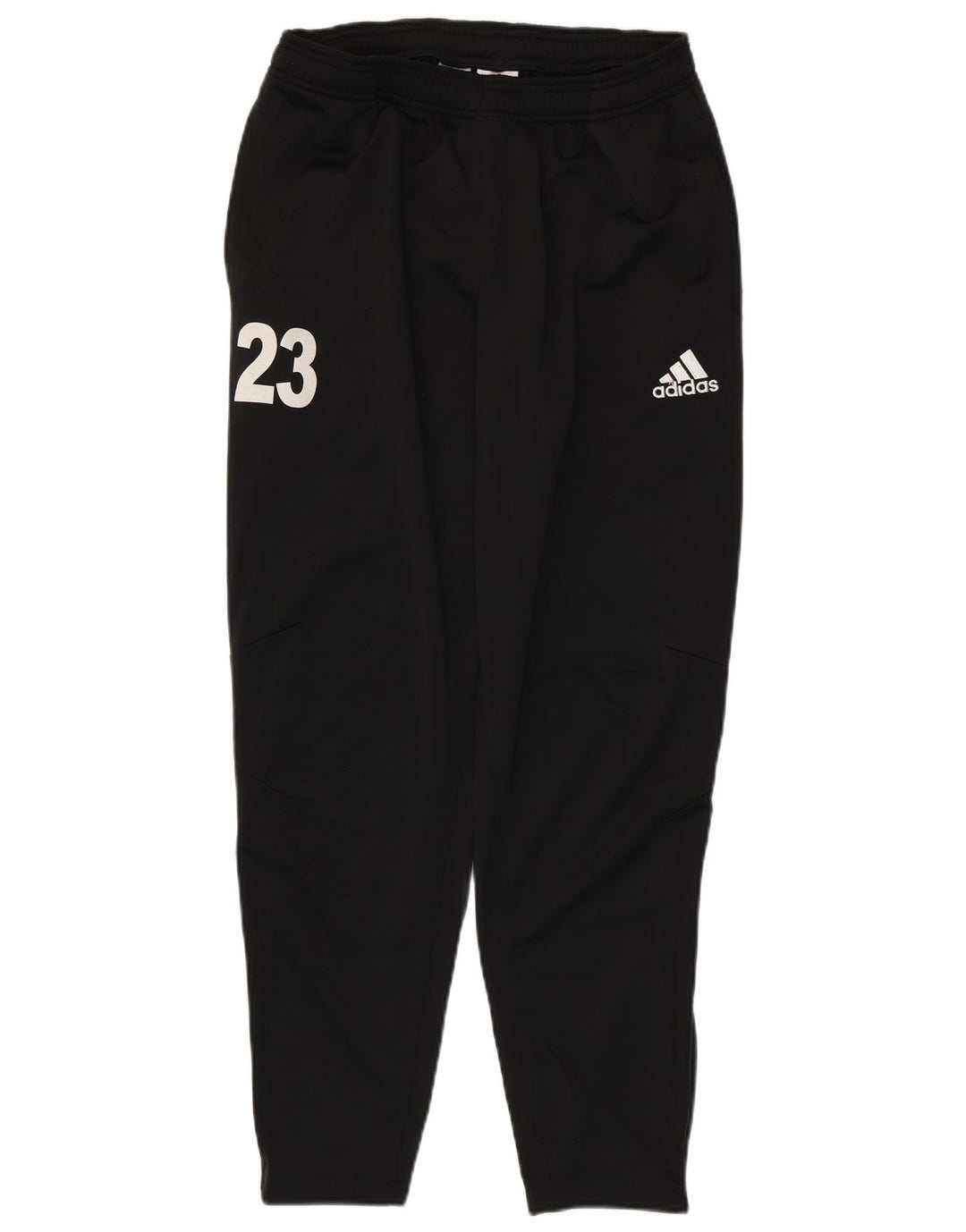 ADIDAS Mens Tracksuit Trousers Medium Black Polyester