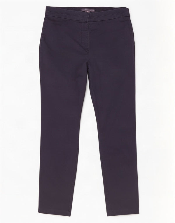 Marks & Spencer Pantalon décontracté slim pour femme UK 10 Small W28 L27 Bleu marine