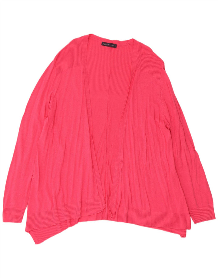 Marks & Spencer Pull cardigan ouvert pour femme UK 14 Large Rose