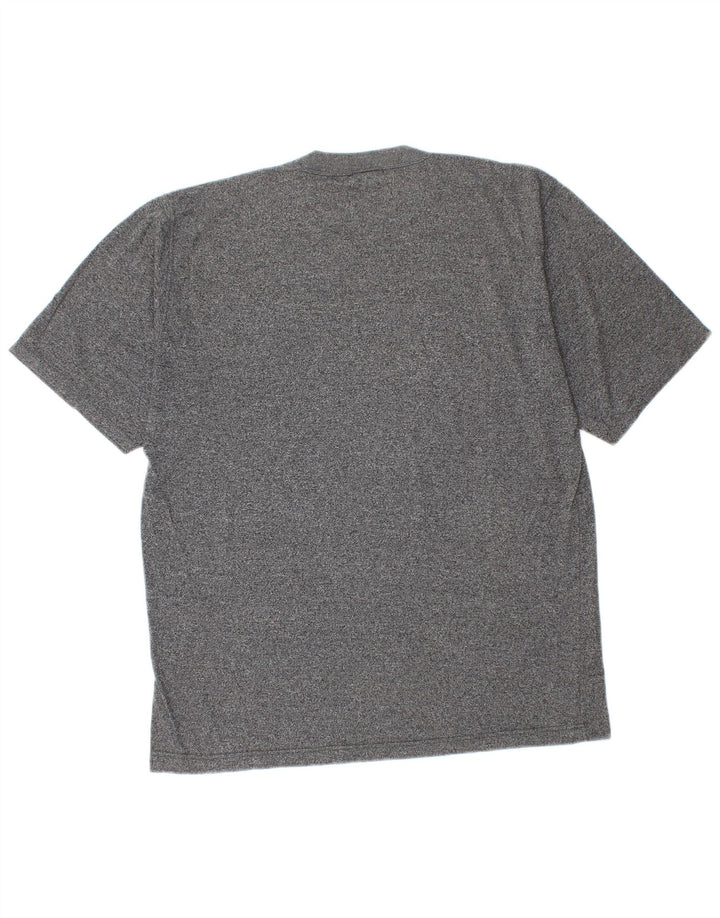 Asics T-Shirt Homme Gris Moyen Moucheté Coton