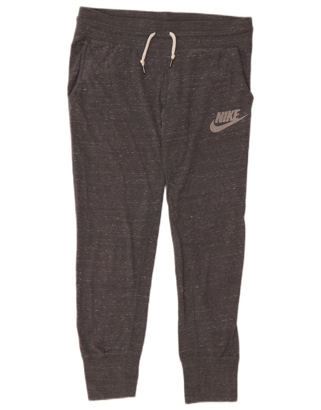 NIKE Pantalon de survêtement pour femme Joggers UK 6 XS Gris chiné en coton