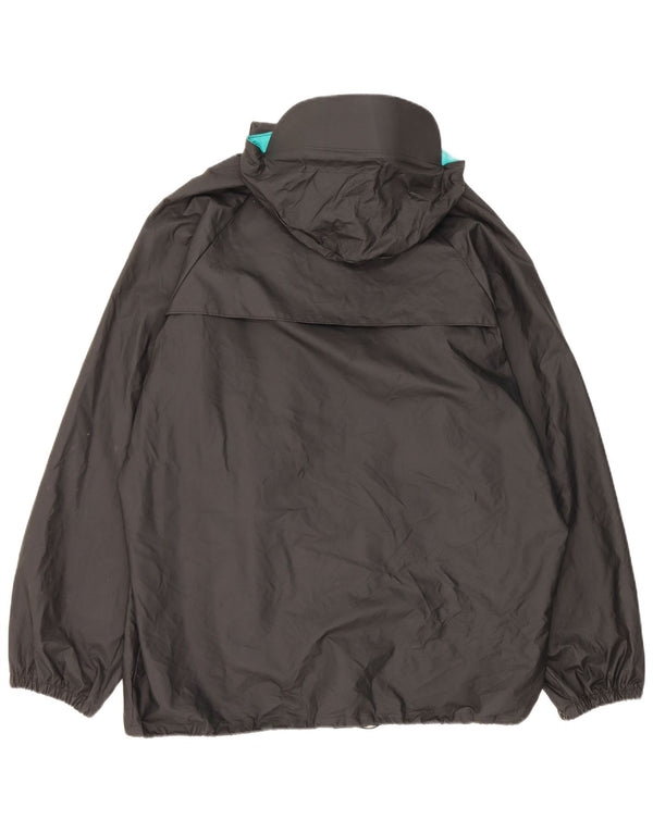 Columbia Veste de pluie à capuche pour homme UK 40 Large Noir Nylon