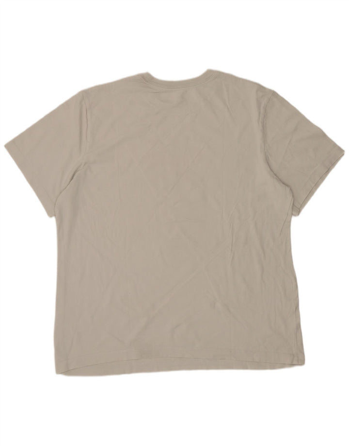 NIKE T-shirt graphique pour homme en coton blanc cassé