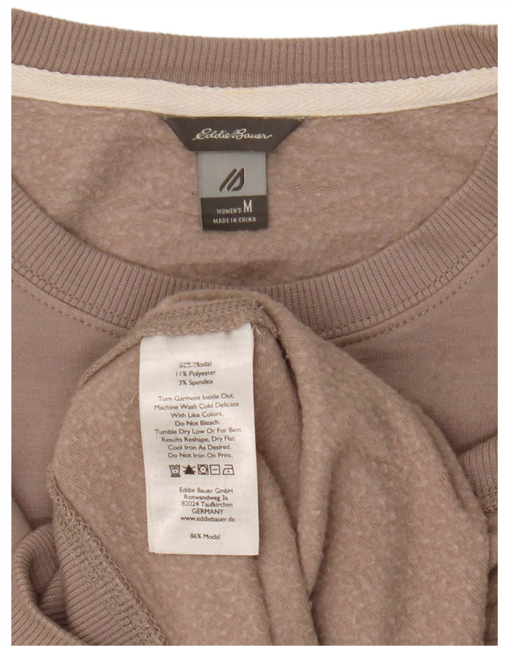 Eddie Bauer Sweat-shirt pour femme UK 14 Modal marron moyen