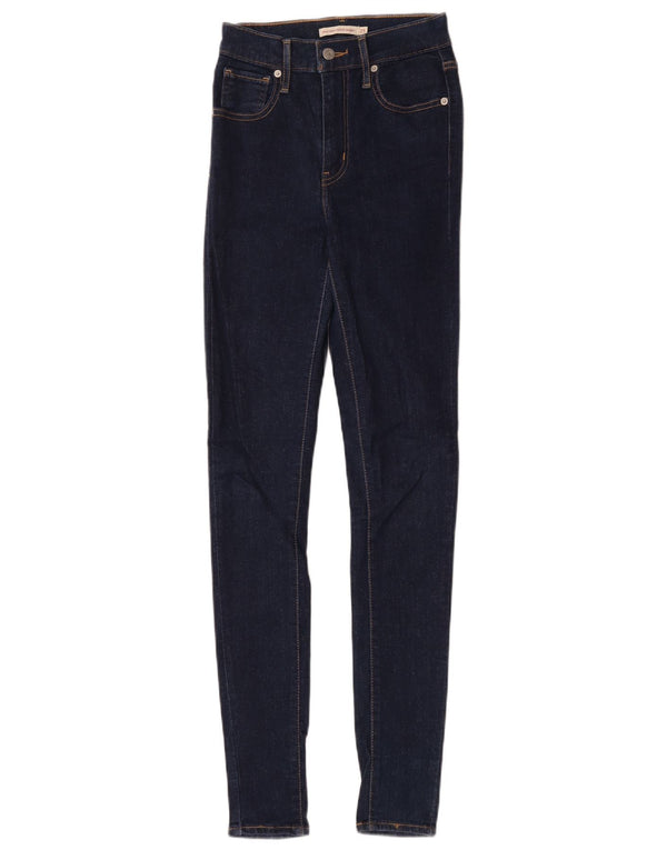 Levi's Jean Mile High Super Skinny W25 L31 Femme Bleu Marine Coton