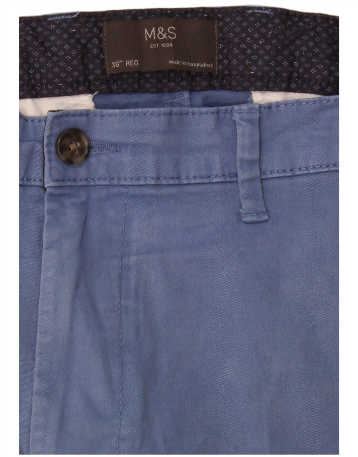 MARKS & SPENCER Short Chino Homme W38 XL Bleu