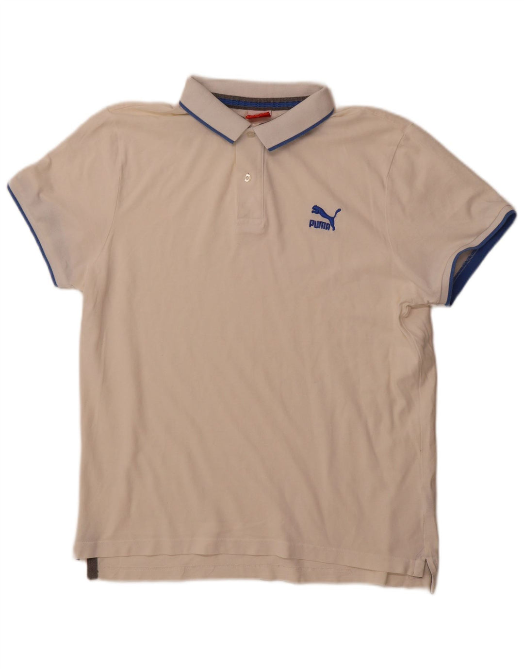 PUMA Polo XL Homme Blanc Cassé