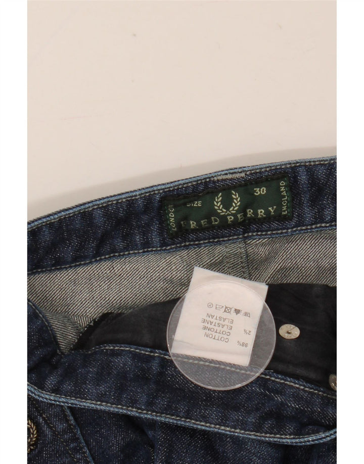 Fred Perry Jean Slim Femme W30 L31 Bleu Marine Coton