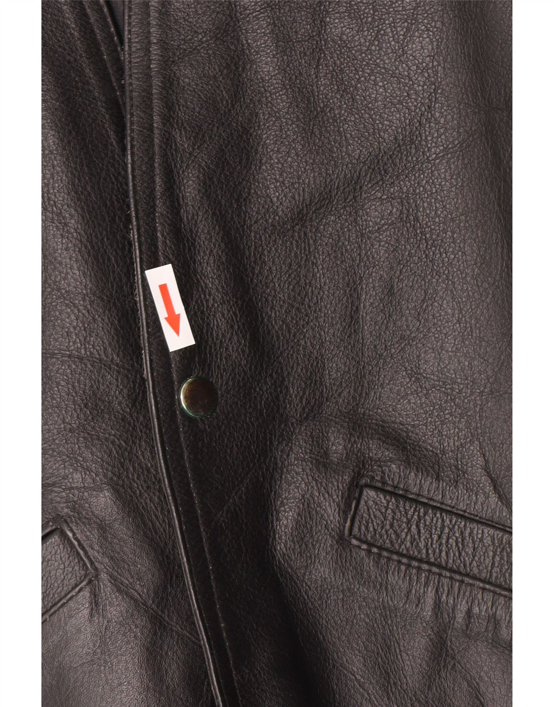 gilet en cuir occidental vintage pour hommes petit noir