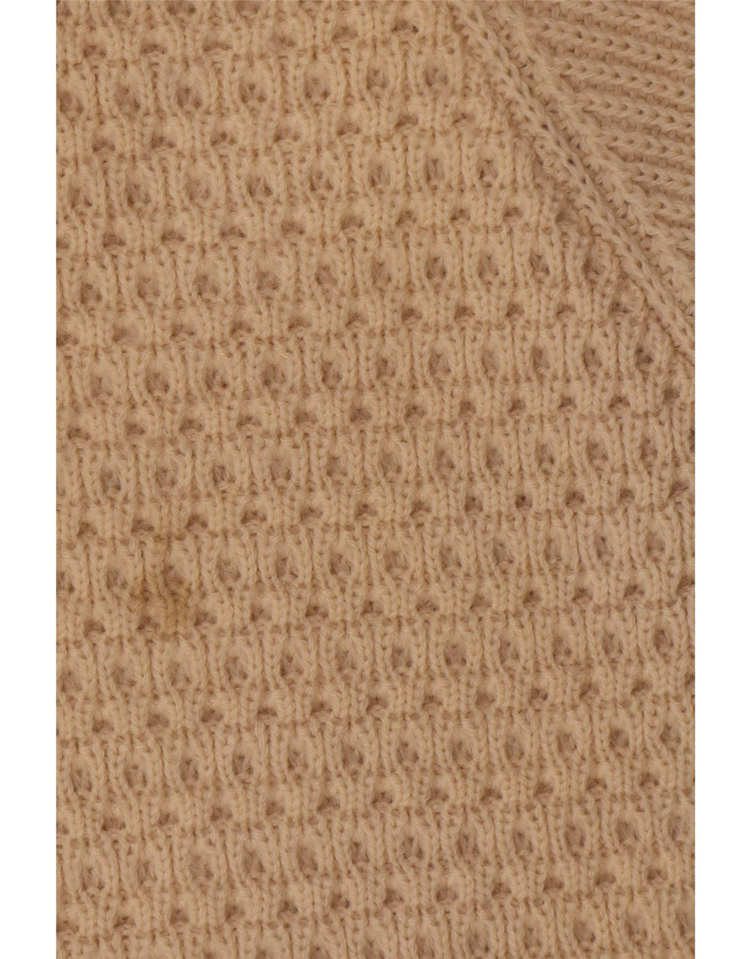 vintage Mens Boat Neck Jumper Pull Grande Laine Beige