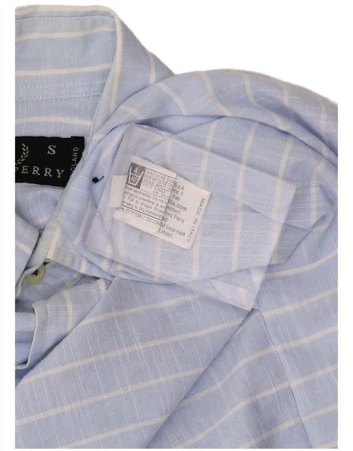 FRED PERRY Chemise Homme Small Bleu Rayé Coton