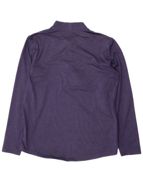 Puma Haut à col zippé à manches longues pour homme Petit Bleu Colorblock Polyester