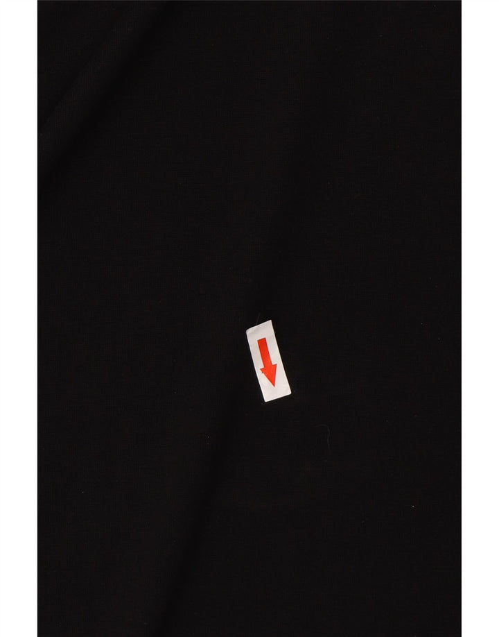 Massimo Dutti Robe longue sans manches pour femme UK 10 Petit Lyocell Noir