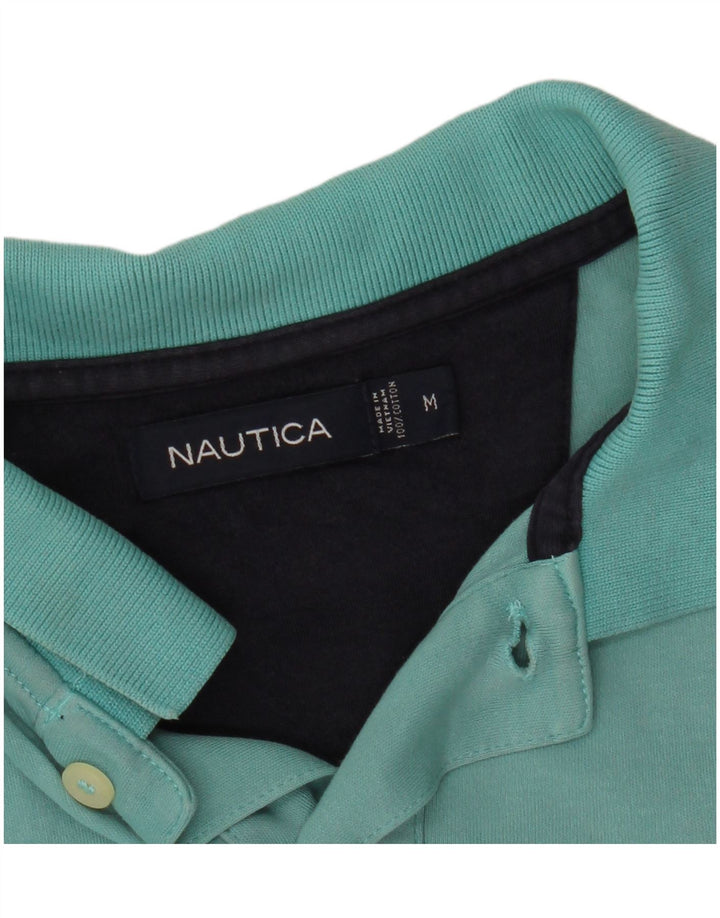 NAUTICA Polo Coupe Ample Homme Coton Turquoise Moyen
