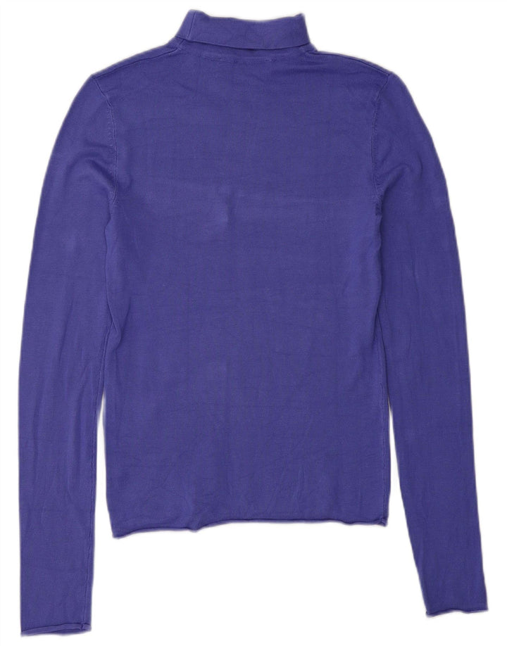 Zara Femme Top Manches Longues UK 8 Small Violet
