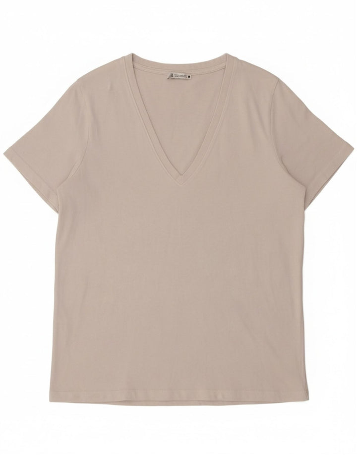 ZARA Womens T-Shirt Top UK 18 XL White Vintage Zara and Second-Hand Zara from Messina Hembry 