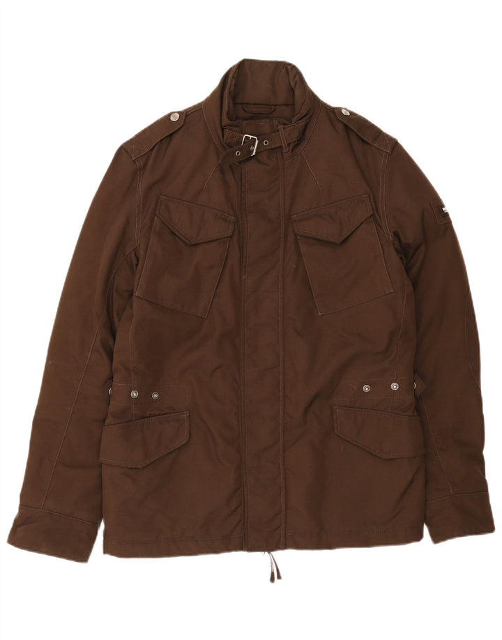 Woolrich Veste coupe-vent militaire pour homme UK 36 Small Kaki Nylon