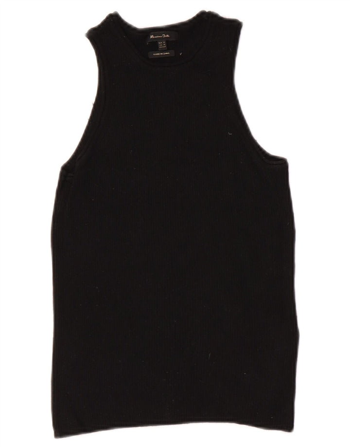 Massimo Dutti Débardeur Femme UK 4 XS Laine Noire