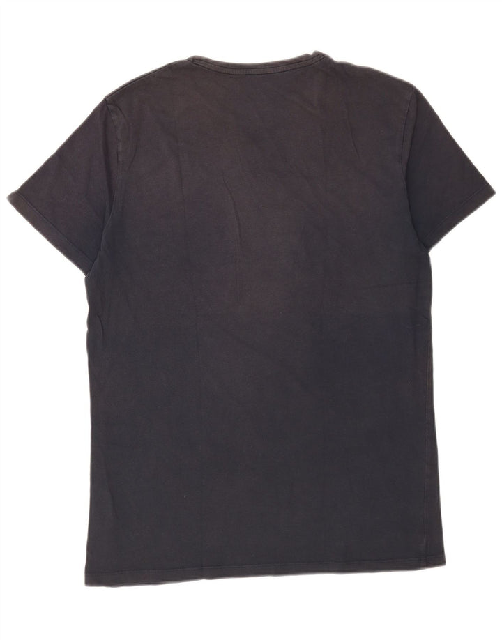 Timberland T-Shirt Graphique Homme Bleu Marine Moyen Coton