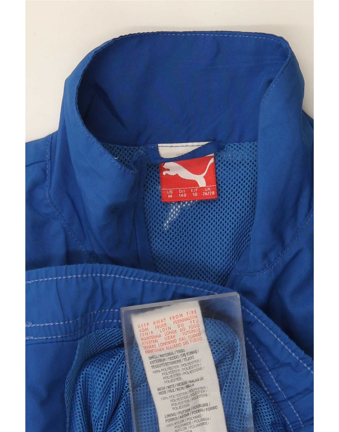 Puma Veste de survêtement graphique garçon 9-10 ans Bleu Polyester