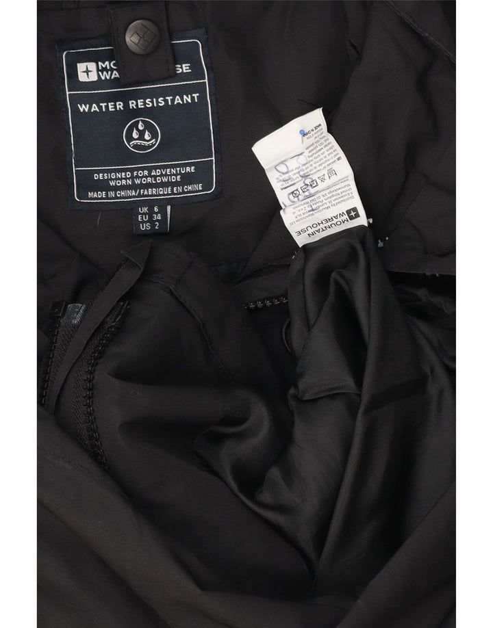 Mountain Warehouse Veste de pluie à capuche pour femme UK 6 XS Noir Polyester