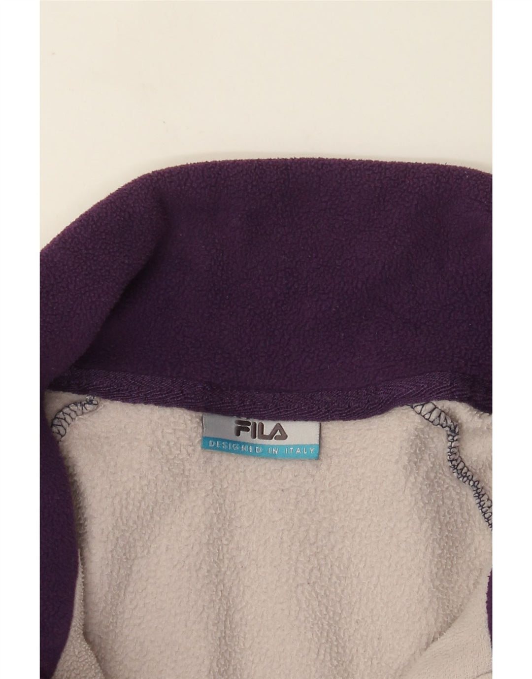 Fila Veste polaire pour homme UK 40 Large Bleu marine Colourblock