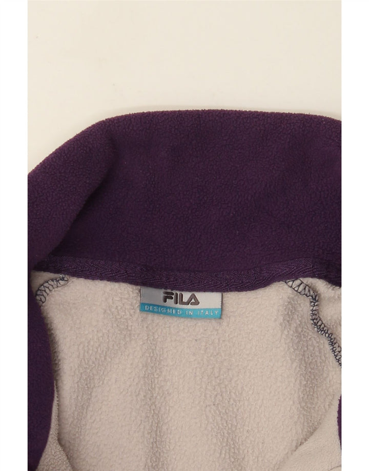 Fila Veste polaire pour homme UK 40 Large Bleu marine Colourblock