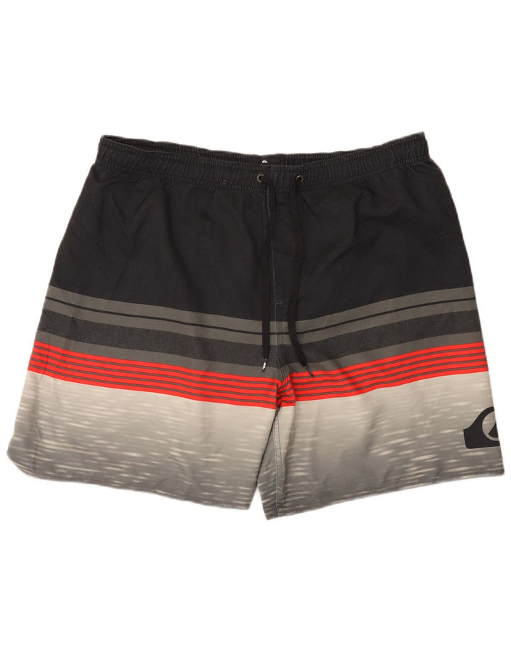 Quiksilver Short de Bain Homme 2XL Noir Colorblock Polyester