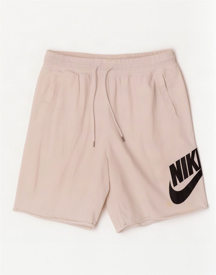 Nike Short de sport graphique pour homme XL en coton blanc