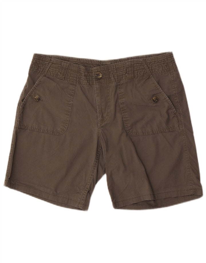 Dockers Short chino courbé taille moyenne pour femme US 8 Medium W32 Gris Coton