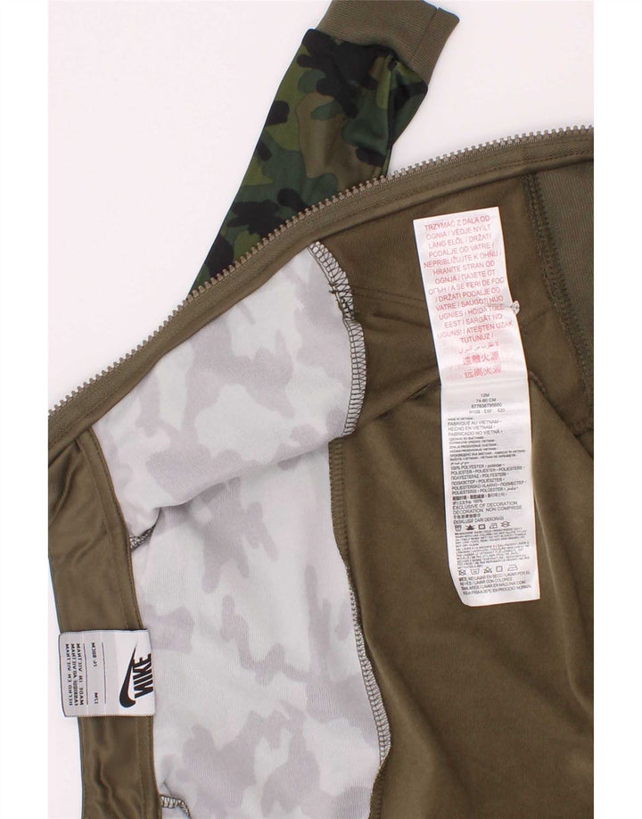 Nike Veste de survêtement pour bébé garçon 9-12 mois Kaki Camouflage Polyester