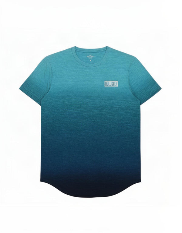 Hollister T-Shirt Graphique Homme Bleu Moyen Flecked Cotton