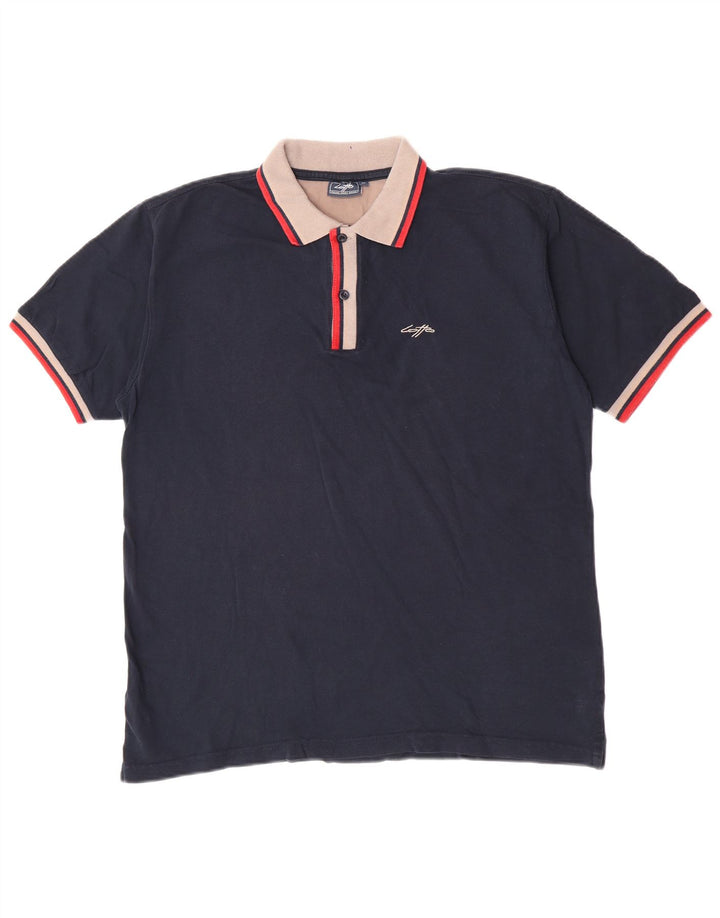 Lotto Polo Homme XL Bleu Marine Rayé