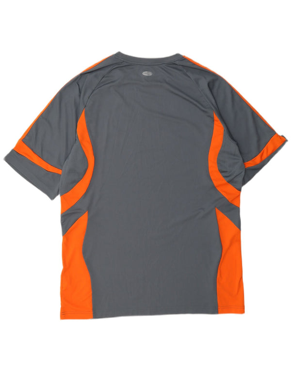Adidas Hommes Climacool T-Shirt Top XL Gris Colorblock Polyester