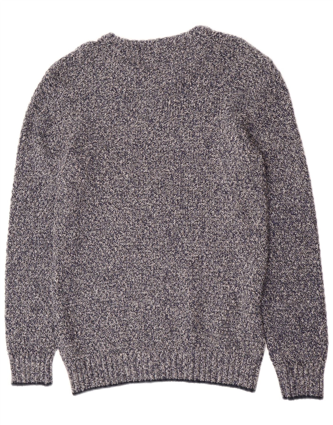 Fat Face Pull Col Ras du Cou Homme Bleu Moyen Moucheté Coton