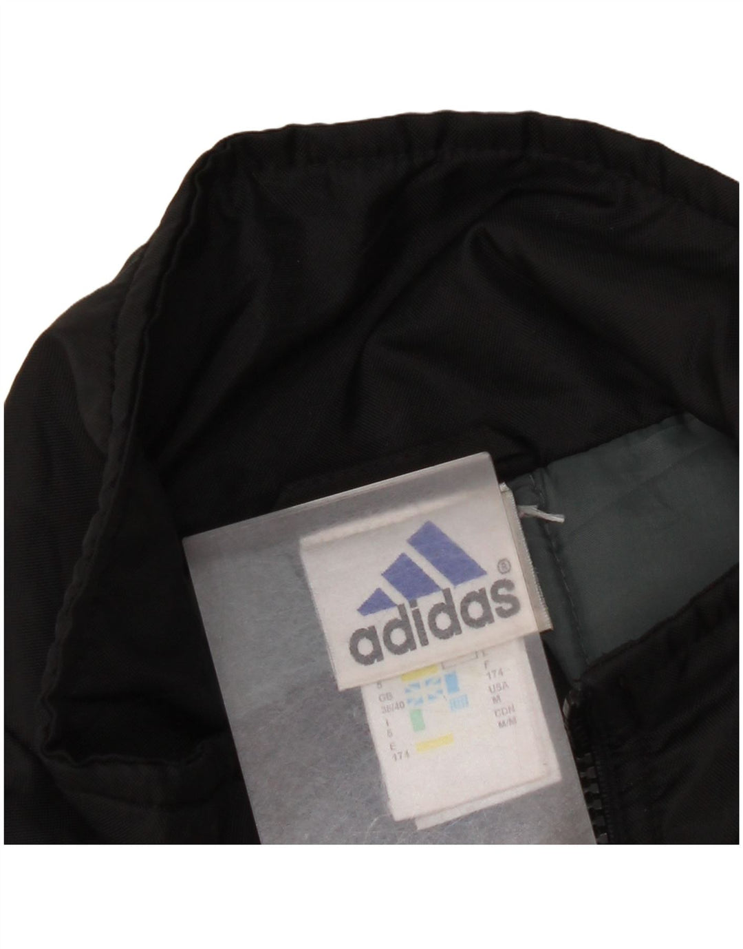 Adidas Veste coupe-vent graphique pour homme UK 38/40 Medium Noir Polyamide