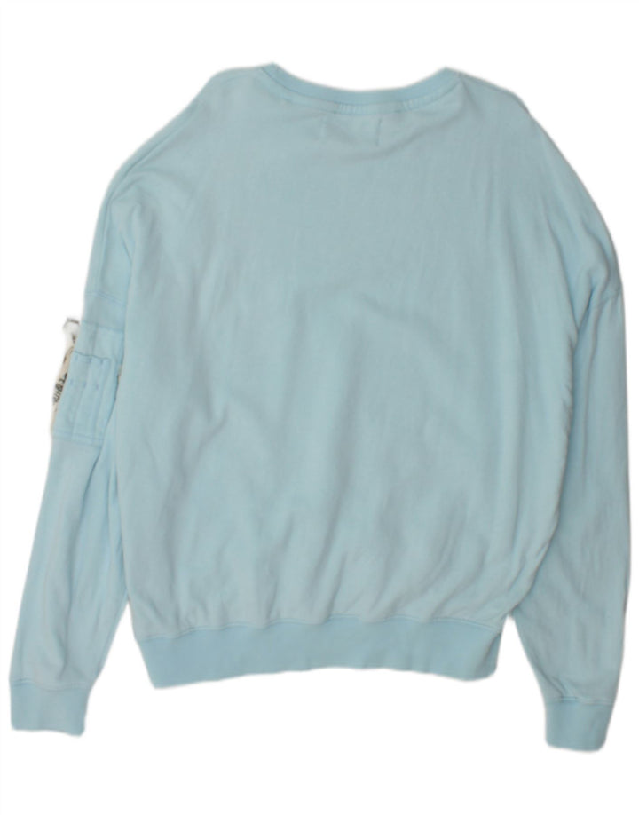 Alpha Industries Sweat-shirt pour homme Bleu Taille L