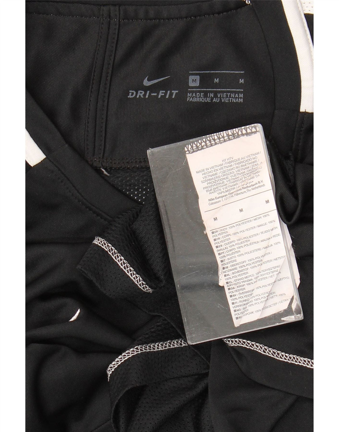 Nike Hommes Dri Fit T-Shirt Haut Noir Moyen Polyester