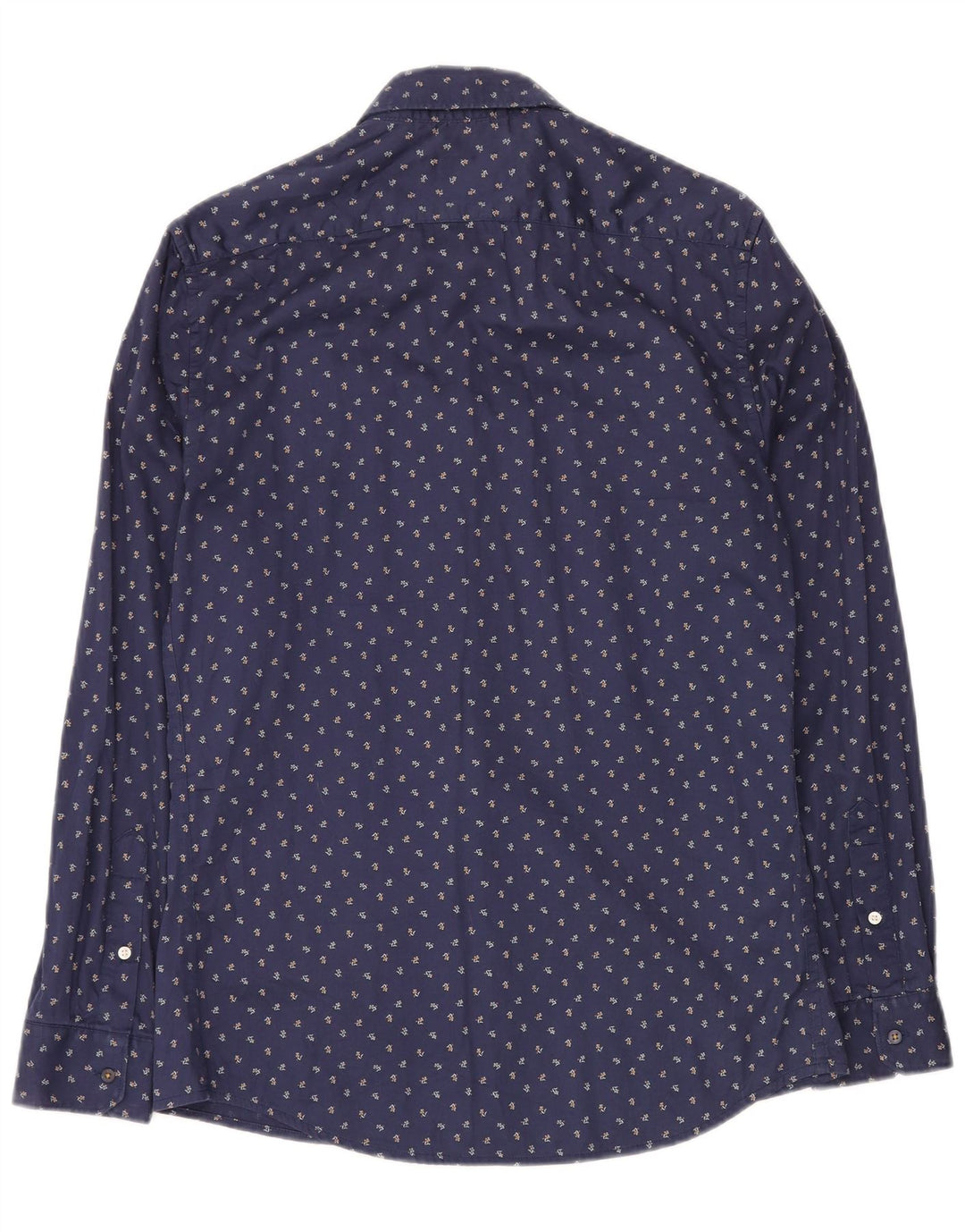 ZARA Chemise Slim Fit Homme Bleu Marine Moyen Floral