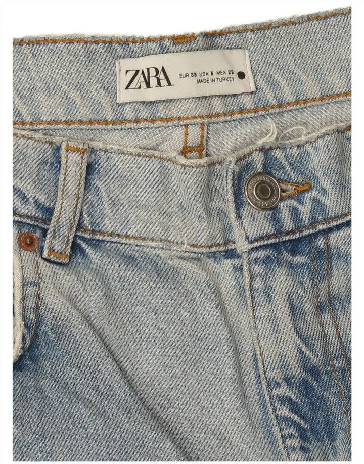 Zara Jean ample pour femme EU 38 Small W28 L26 Bleu